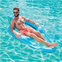 SwimWays Spring Float Premium XL Recliner Chair, Inflatable Pool Floats Adult with Fast Inflation, 25% Larger Than Recliner, Supports Up to 300 lbs