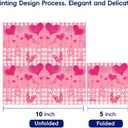 3 x Valentine's Day Cocktail Napkins Paper, 40 Pack 4 Styles Assorted Hearts Design Luncheon Napkins for Valentine's Day Decoration and Best for Decoupage, Bridal Shower, Wedding, Holiday Party