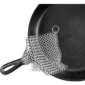 The Ringer - The Original Stainless Steel Cast Iron Cleaner, Patented XL 8x6 Inch Design The Ringer - The Original Stainless Steel Cast Iron Cleaner, Patented XL 8x6 Inch Design