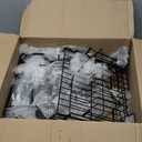 Large Dish Drying Rack, Expandable Dish Rack for Kitchen Counter, Dish Drainer with Drainboard Set, Multifunctional Dishrack with Utensil & Cup Holder, 13.4"-28.7" L x 11.8" W x 9.3" H, Black