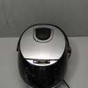 Yum Asia Sakura Rice Cooker with Ceramic Bowl and Advanced Fuzzy Logic (8 Cup, 1.5 Litre) 6 Rice Cook Functions, 6 Multicook Functions, Motouch LED Display, 120V Power (Black and Silver)