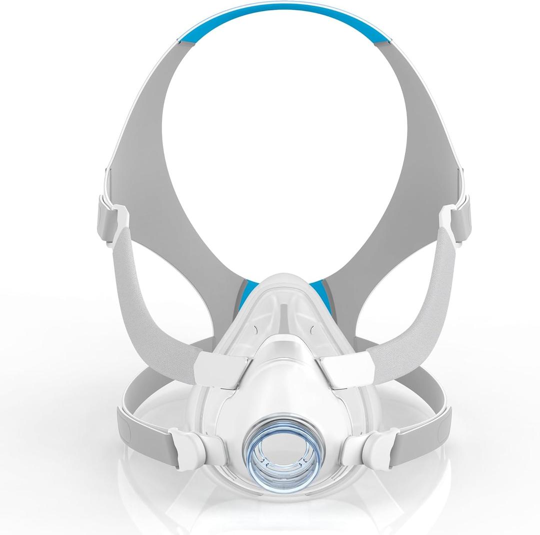 Upgraded Set for Airfit F20 Medium, FSA/HSA Eligible, Replacement Headstrap Frame Assembly, Secure Seal & Optimized Comfort with Advanced Silicone Cushion, Great-Value CPAP Supplies (Without Elbow)