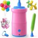 Denkee Balloon Pump Electric, Rechargeable Cordless Balloon Air Pump Portable for Long, Round and Foil Balloons, Electric Balloon Inflator Blower Machine for Decorations, Outdoor, Sports, Party
