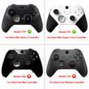 eXtremeRate Full Set Shell Buttons for Xbox One Elite Series 2 Controller, Clear Black Replacement Faceplate Back Plate Bottom Shell with Buttons for Xbox Elite Series 2 Core Controller - Model 1797