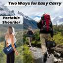 Waterproof Outdoor Blanket 82X 55 Packable, Stadium Blankets for Camping with Sherpa Fleece Lining, Large Windproof Emergency Throw for Garss Picnic Hiking Road Trip, Machine Washable, Black 300GSM