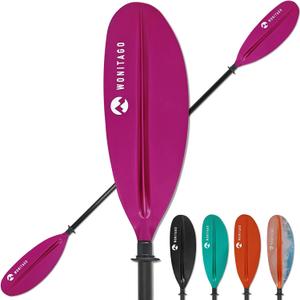 Adjustable Kayak Paddle, Fiberglass Shaft and Reinforced PP Blade | Lightweight and Floating Kayak Oar for Adults, 3-Piece, Size: 240-260 cm/94-102"