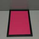 Cork Board Bulletin Board Wood Framed Display with Felt, Pin Board for Jewelry, Notes, Memos, Photos, Home, Kitchen, Office, School, Wall, 15"x11", Wood Framed(Black) & Felt(Pink)