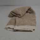 Amlie Home Waffle Throw Blanket for Couch, Soft Cozy Chenille Knit Blanket Warm Decorative Throw for Sofa, 50"x60", Beige