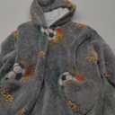 Wearable Blanket Hoodie for Kids Oversized Sherpa Blanket Hoodie for Kids Boys Girls Teens 6-13YR,Glow in The Dark Football