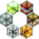 Paladone Minecraft Officially Licensed LED Hexagon Block Light Customizable Iconic Gamer Decor for Boys Room, Wall Mounting Remote or Touch Control Gaming Accessory Gift - Creeper, TNT and Steve