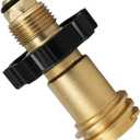 DOZYANT Universal Fit Propane Tank Adapter Converts POL to QCC1 / Type 1 with Wrench, Propane Hose Adapter Old to New Connection Type