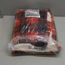 Red Christmas Electric Heated Blanket 50"x60", Fast Heated Throw with 8 Hours Auto Off/8 Heats Levels, Soft Plaid Sherpa with ETL Certification, Gifts for Adults Keep Warm in Home Office