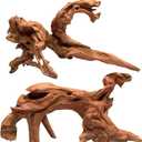 2-Piece 10-14 inch Natural Aquarium Driftwood Decorations - Aquascape Decor for Fish Tanks, Betta Hideouts, Reptile Enclosures & Plant Attachment