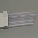 Snugly Fit 24" Length Cabinet Door Protector, Flexible Slip-On Plastic Edge Guard, Thin Transparent Edge Protectors to Prevent Wear, Chipping, Discoloration, Cabinet Bumpers, 3/4" Thick,10 PCS