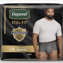 Depend Real Fit Adult Diapers, Incontinence Underwear for Men, Disposable, Maximum Absorbency, Large/Extra Large, 84 Count, Packaging May Vary
