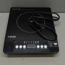 VBGK Portable induction Cooktop,110V Single Burner Induction Stove Top,1800W Induction Hot Plate Electric Burner,7 Power Levels, Kids Lock & Timer,LED touch control,Overheat Protection