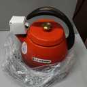 Le Creuset Enamel On Steel Signature Cloche Kettle, 2.2 qt., Cerise with Gold Knob