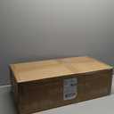 SIMPLIHOME Milltown Small Ottoman Bench - 27 inch Wide Upholstered Linen Look Fabric Rectangle Footstool Ottoman in Grey, Contemporary Bench for Bedroom or Entryway with Cushioned Seat, Assembled (Platinum)