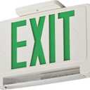 Lithonia Lighting ECBG LED M6 LED Exit and Emergency Light Bar Combo Fixture with Back Up Battery, Green Letters