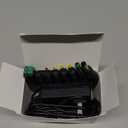 12V 2A 1A Power Supply AC Adapter with 8 Tips, Regulated 12 Volts 2000mA Replacement Charger Cord Cable for LED Strip Light, CCTV Camera, BT Speaker, GPS, Webcam, Router, DC 12V Converter (6ft)