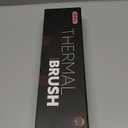 Nimmu Thermal Brush for Blowout Look, 1.5 inch Heated Round Brush, Curling Iron with 10 Temperature Control, Hot Styler Dual Voltage for Travel, Black Gold