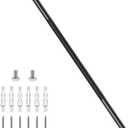 48 Inch Anti Slip Shower Grab Bar, Munzong Bathroom Grab Bar for Showers, Black Knurled Handicap Balance Bar,Safety Hand Rail Support Elderly Senior Assist Bath Handle