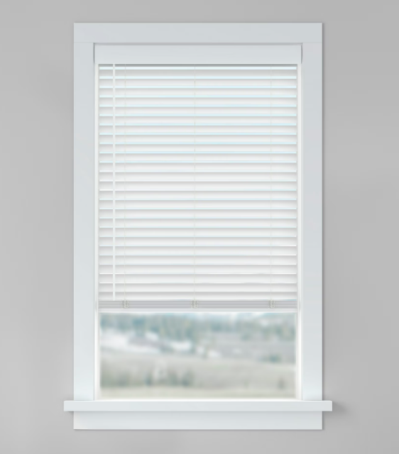 White Cordless Spring-Loaded Roller Window Shade