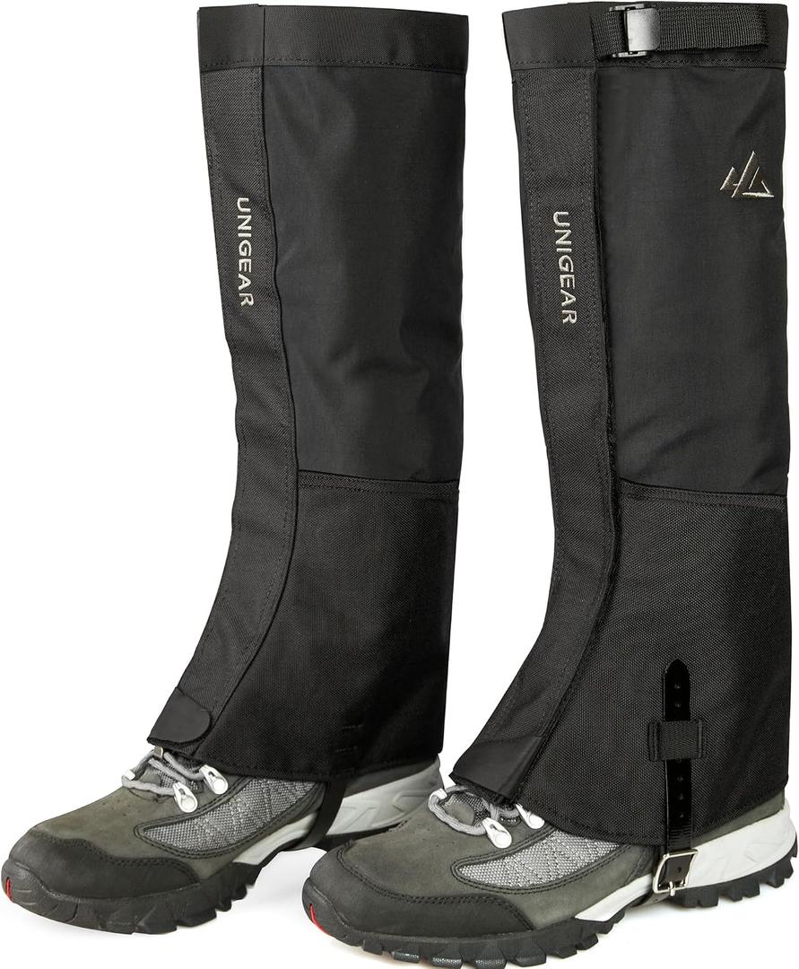 Unigear Snow Leg Gaiters, Waterproof Boot Gaiters for Hiking Walking Climbing Hunting Skiing 1000D Fabric (XX-Large)