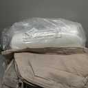 AAAAAcessories D-Shaped Chair Cushions, 2" Thick Dining Chair Pads with Ties and Removable, Machine-Washable Cover, 17" x 16", Set of 6, Oatmeal Beige