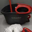 O-Cedar EasyWring Microfiber Spin Mop, Bucket Floor Cleaning System, Red, Gray, Standard