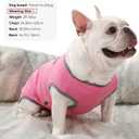 3 Pack Lightweight Sun Protection Dog Shirt Breathable Sleeveless Dog T Shirts Extra Soft Top Tank Dog Clothes for Outdoor Activities (Purple + Skin Pink + Light Pink, X-Large)