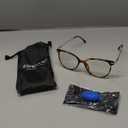 Gaoye Blue Light Blocking Glasses, Retro Round Eyewear Frame Anti Eyestrain Computer Glasses for Women Men (Tea Leopard/Transparent Lens)