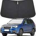 Windshield Sun Shade for Subaru Forester 2014 2015 2016 2017 2018 Front Window Shade Sun Visor Protector Subaru Forester Accessories Foldable Sunshade Blocks UV Rays Keeps Your Car Cooler
