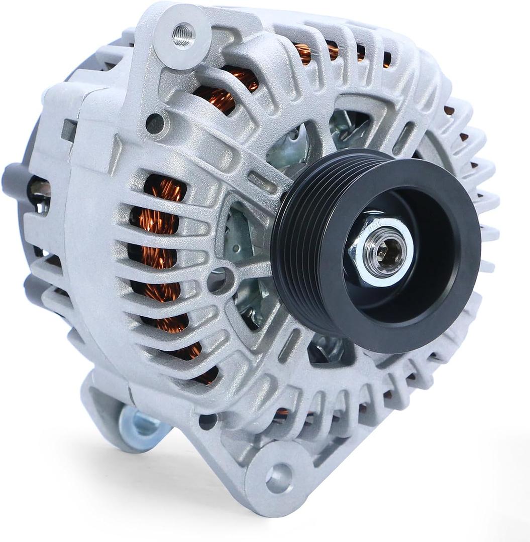 11256N New Alternator Fit for 2007-2019 Nissan Armada Frontier Pathfinder Titan Xterra, 2008-2010 Infiniti QX56, 2009-2012 Equator, 12V 130A 7-Groove Pulley 11256 23100-ZH00A 23100-ZH00B TG15C113