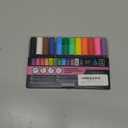 uni Posca Acrylic Paint Art Markers, Set of 12 Extra Fine Point Thin Paint Pens for Coloring Gifts, Fabric, Metal, Glass, Rocks, Wood and Canvas, Assorted Colors, PC1M12C