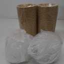 Ginkgo 60 Count 30 oz Disposable Paper Bowls with Lids, Leak Proof Large Hot Soup Bowls Bulk Containers, Large Paper Bowls for Ice Cream, Hot Soup, Salad, Dessert, Cereals (60 Count with Lids)