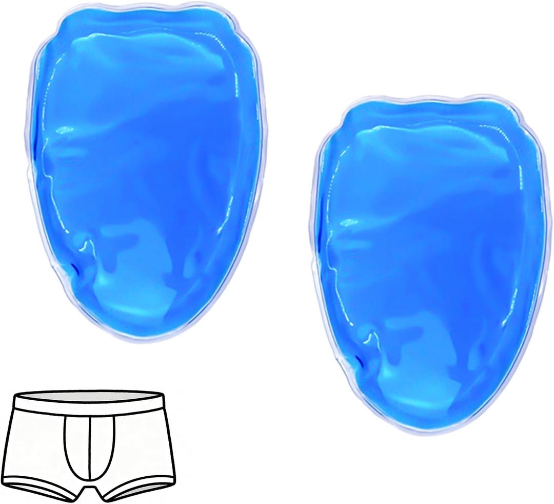 Vasectomy Reusable Cold Ice Packs for Testicular Support and Pain Relief, Vasectomy Gift for Men (Blue-2, Excluding Underwear) 