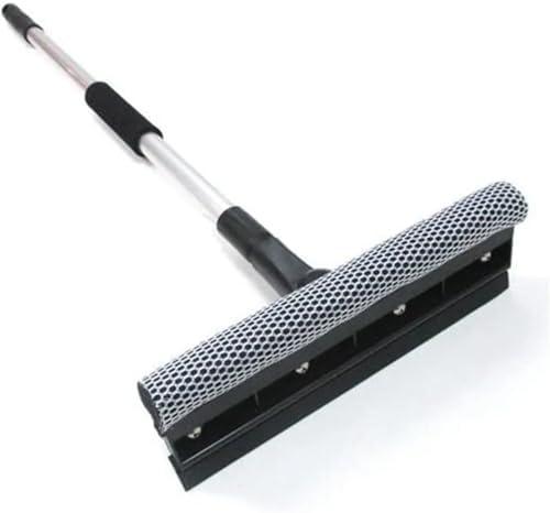 Generic 38"" Extendable Window Squeegee Cleaner Long Handle Car Cleaning Window Glass, Silver