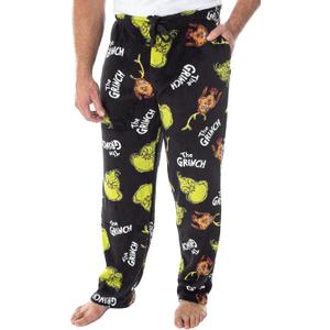Dr. Seuss Pajamas Men's How the Grinch Stole Christmas! Pajama Pants Large