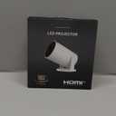 Mini Portable Projector 4K WiFi 6 BT 5.2 Upgraded Portable Projector Full HD Supported for Phone /PC /TV /HDMI /PS5 /Laptop Auto Keystone Home Theater 180 Rotation [Built-in App] White