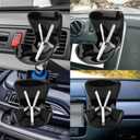 3 x BOXOB Car Doll Seat, Cute Car Air Vent Decoration Seat Fun and Functional Doll Chair Couch Sofa Fashionable Ornaments for Display Accessories (Black)