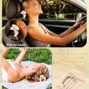 2 x 6 PCS French Flat Hair Clips for Women 2 Styles Large Matte Flat Claw Clips Strong Hold No-Slip Duckbill Hair Barrettes for Lying Down, Driving,Yoga(Brown)