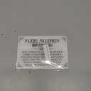 Acrylic Food Allergy Warning Sign 4x6 Sign White