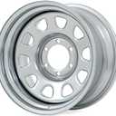 Rough Country 17x9 Polished Chrome Steel Wheel - 6x5.5, 12mm Offset, 4.25 Bore, Classic Off-Road Rim for Trucks, Jeeps & SUVs