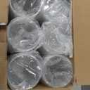 Turbo Bee 24 OZ 200 Sets Clear Plastic Cups with Strawless Sip Lids, To Go Crystal Clear Disposable Plastic Cups with Lids for Iced Coffee, Smoothies, Soda, Lemonade, Cold Beverage