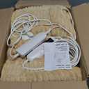 Heated Blanket Electric King, Soft Flannel Heating Blanket with 8 Hours Auto Off 10 Fast Heating Levels Machine Washable Sherpa Heated Blanket with Overheating Protection Khaki, King (90" x 100"))