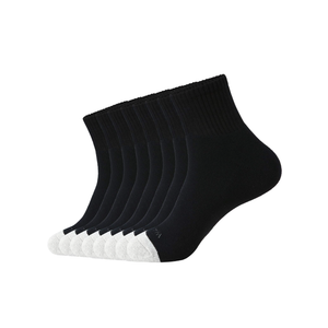 WANDER Men's Athletic Ankle Socks 3/8 Pairs Thick Cushion Running Socks for Men&Women Cotton Socks 9-12, 8 Pack
