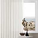 Beige White Pinch Pleated Linen Curtains 2 Panels 105 Inches Long for Living Room Bedroom Memory Shaped Semi Sheer Pleat Drapes with Hooks Rings Light Filtering Window Curtain 40x105