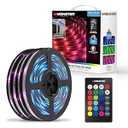 Monster 100ft Multicolor RGB LED Light Strip, Water Resistant Coating, Customizable Indoor with Remote