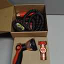 Pocket Hose 25 FT Copper Head Expandable Garden Hose with Pocket Pivot, No Tangles, AS SEEN ON TV, 360 Swivel, Tri-Tex Tubing, Force Field Jacket, Lead-Free, No-Kink, Anti-Burst w/APT